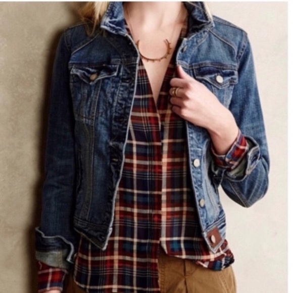 Like-New Classic Pilcro/Anthropologie Jean Jacket - Picture 1 of 13